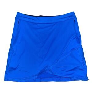 NWT Peter Millar Women’s Laura Wrap Performance Golf Skort Blue Sm 50+ UPF